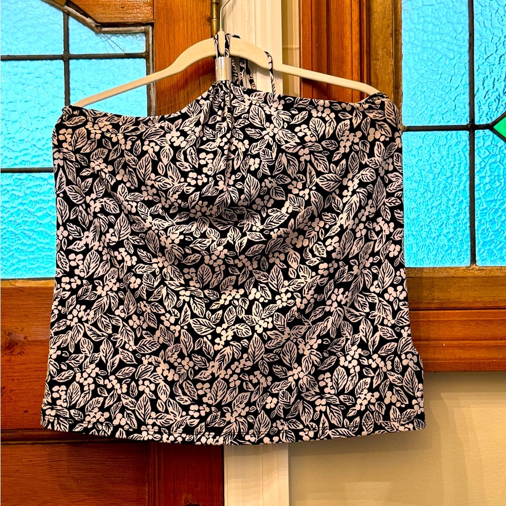 MICHAEL Michael Kors off the shoulder  Halter Top.